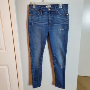 Madewell Distressed 9" Skinny Jean size 30